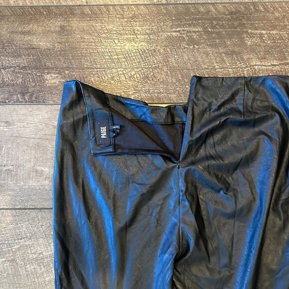 PAIGE Women's Kianna Vegan Leather Legging Black Size XL - Picture 10 of 12